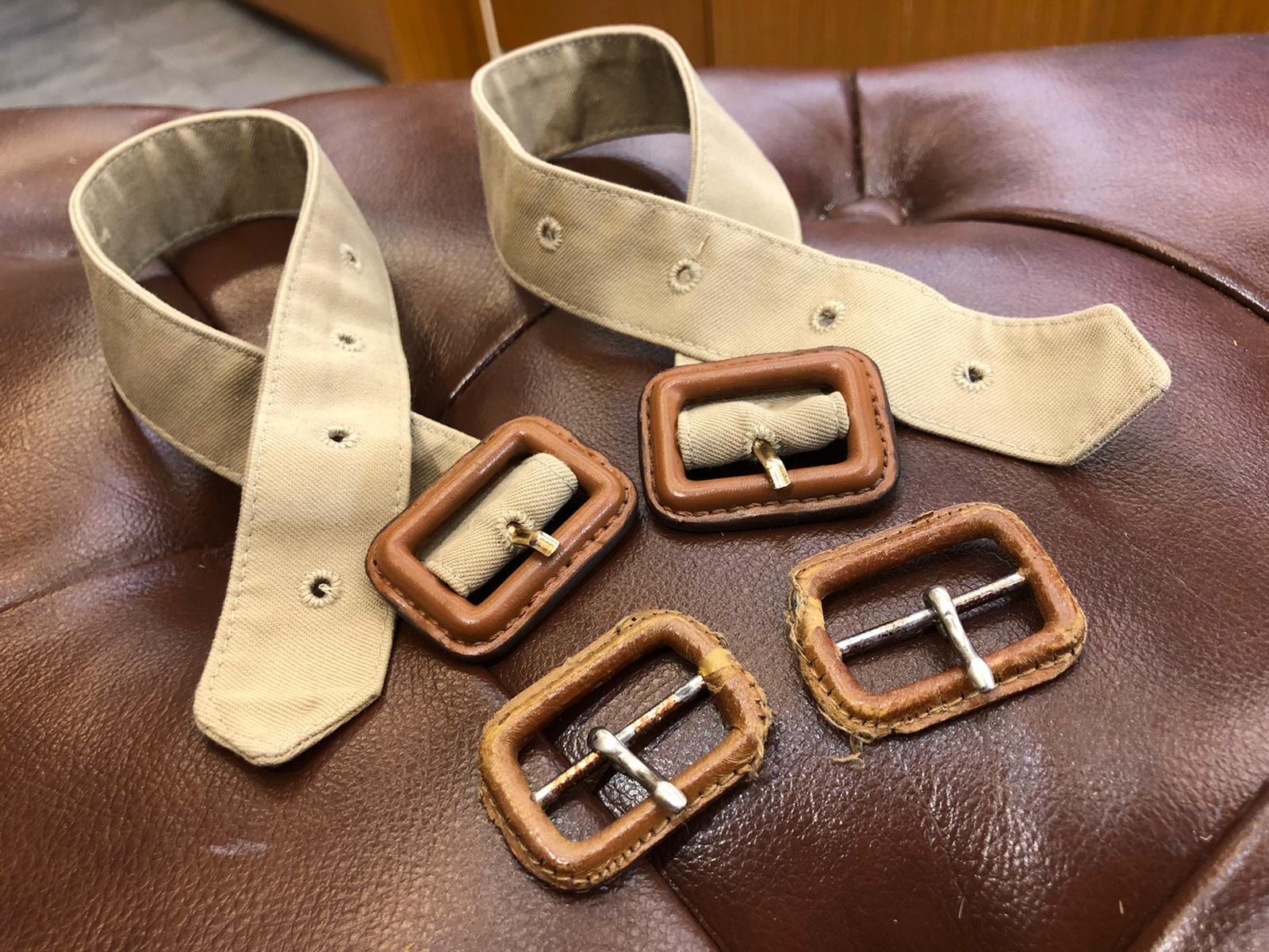 名牌風衣帶換扣