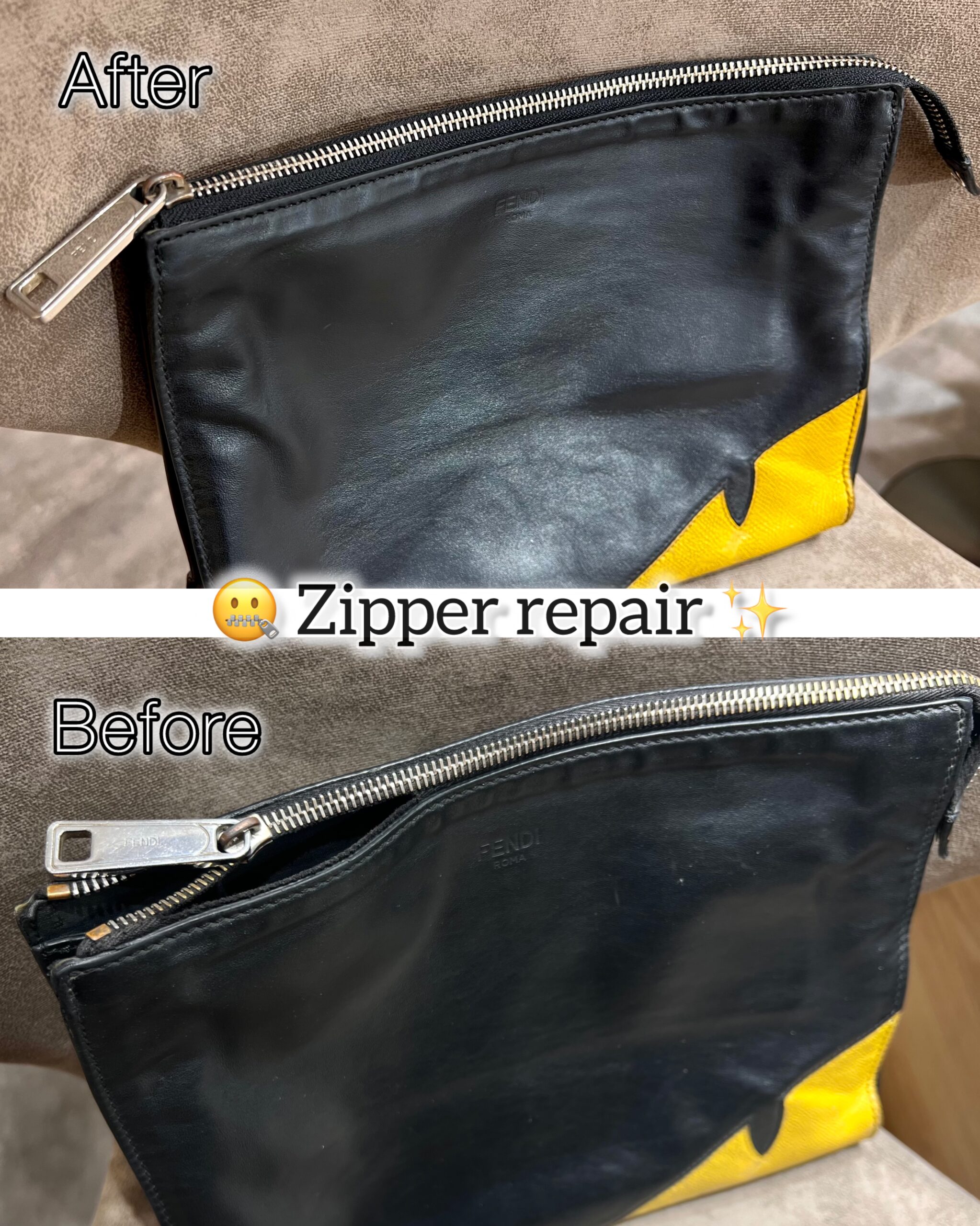FENDI ZIPPER REPLACE